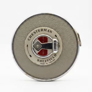 Vintage Chesterman Sheffield 100ft Steel Tape Measure