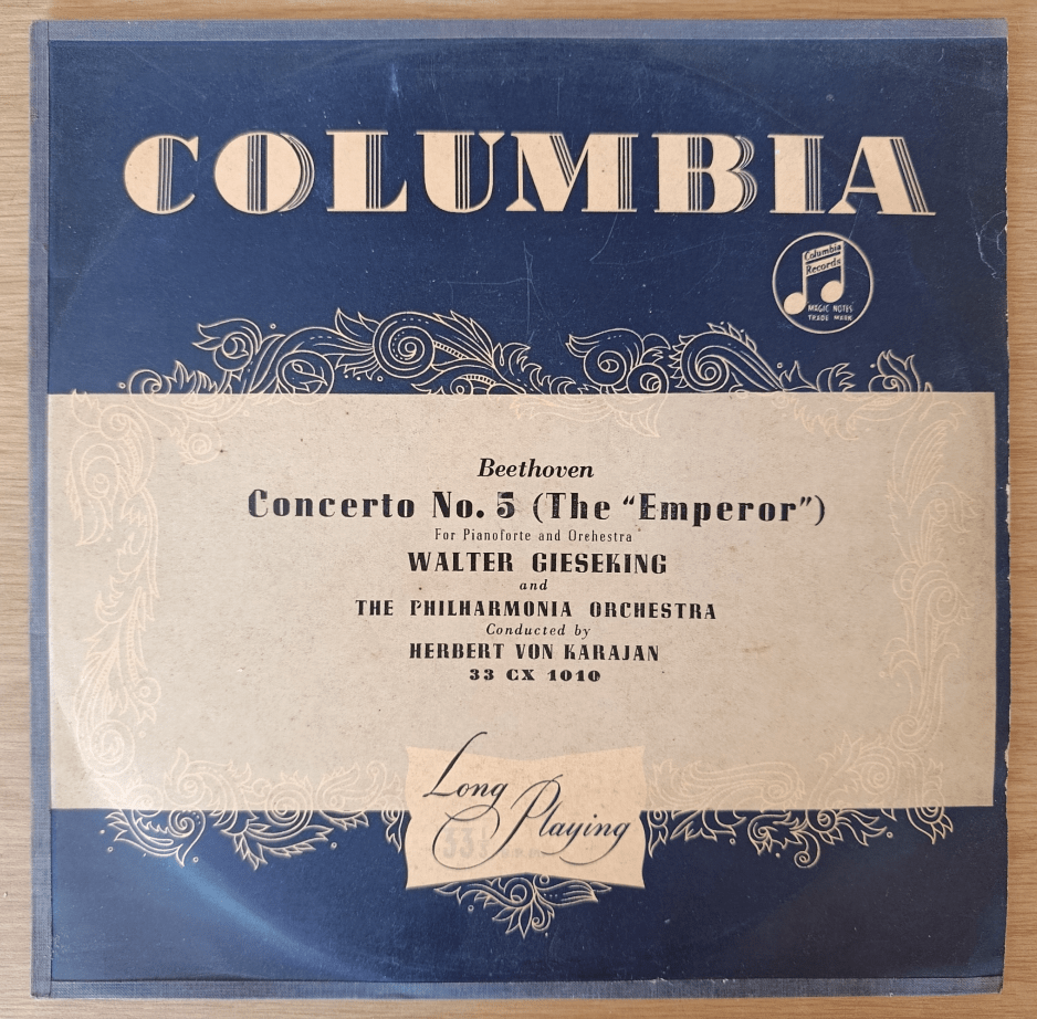 Beethoven: Piano Concerto No. 5 "Emperor" – Walter Gieseking, Philharmonia Orchestra, Cond. Herbert von Karajan