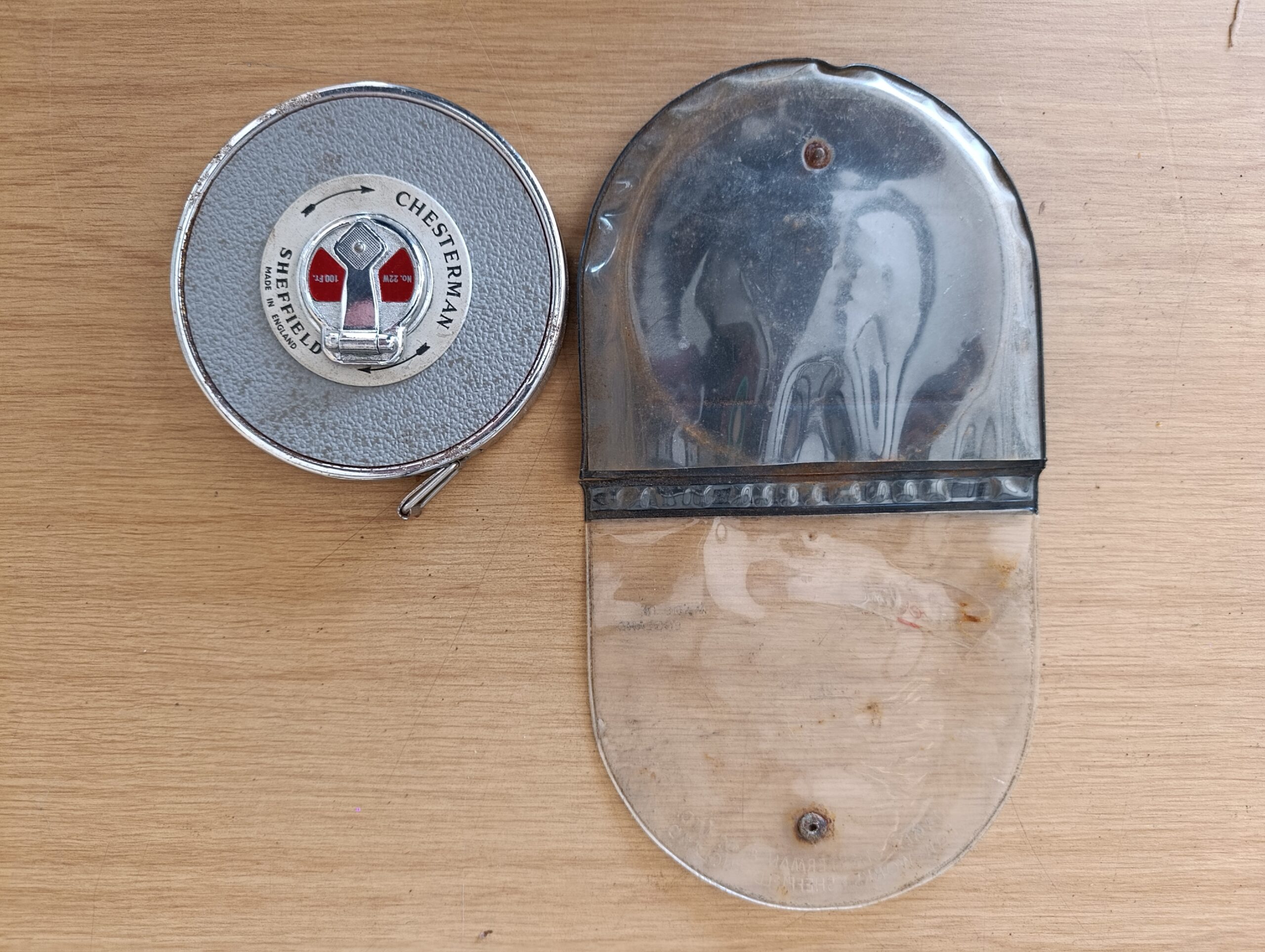 Vintage Chesterman Sheffield 100ft Steel Tape Measure - Image 4